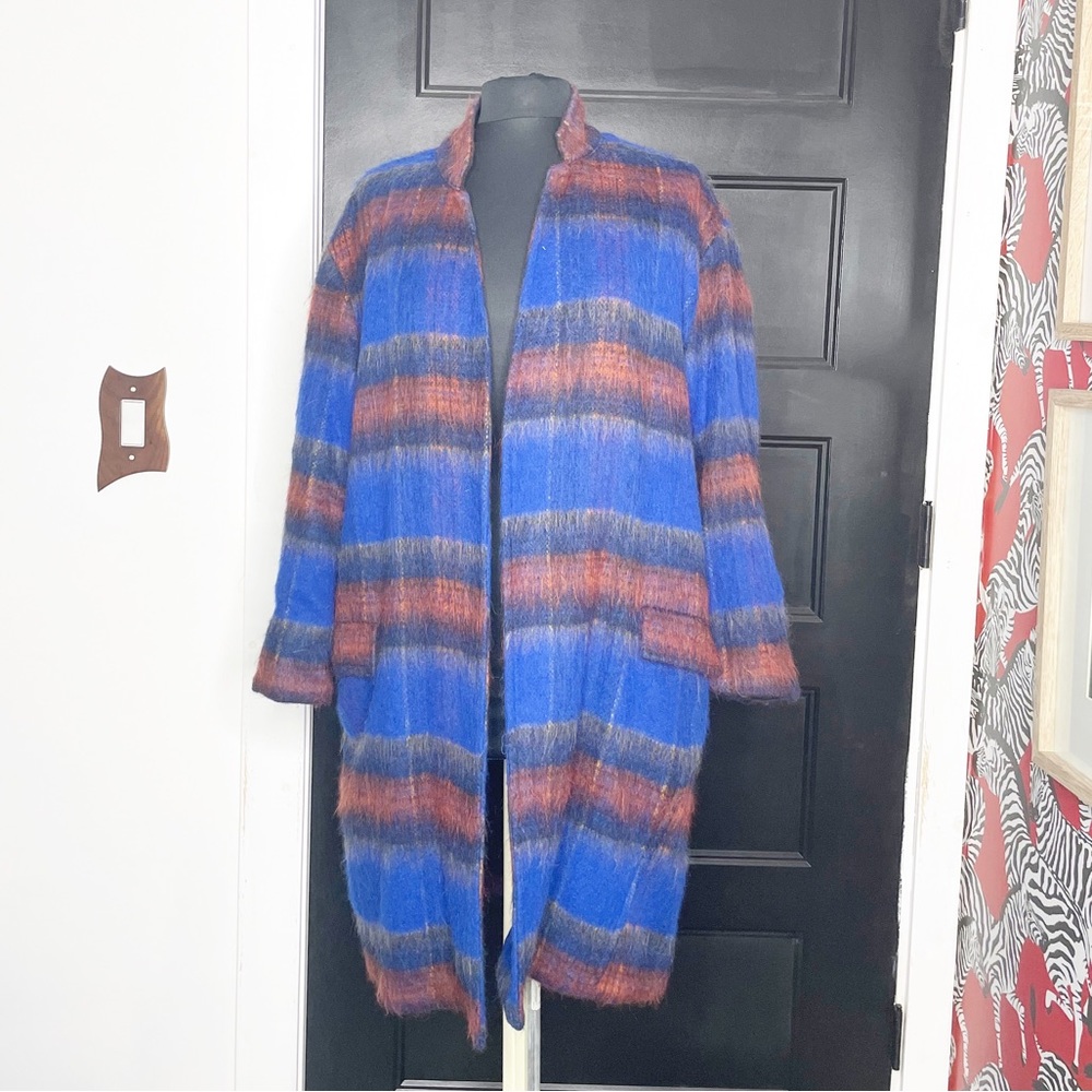 Free People Long and Lean Wool Overcoat - Picture 2 of 8